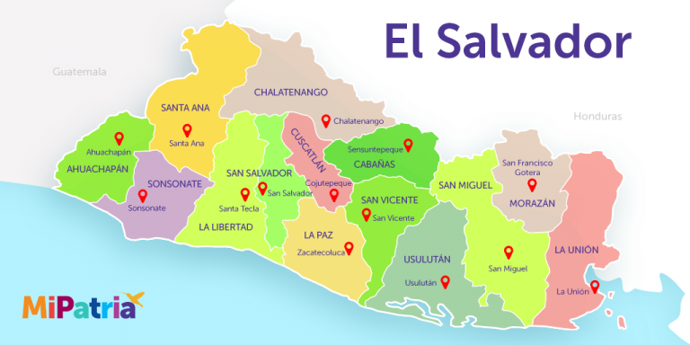 13 MAPAS UTILES DE EL SALVADOR [ACTUALIZADO 2019]